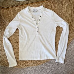 Evereve Peyton Long Sleeve Henley Top